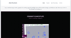 Desktop Screenshot of amirkurtovic.com
